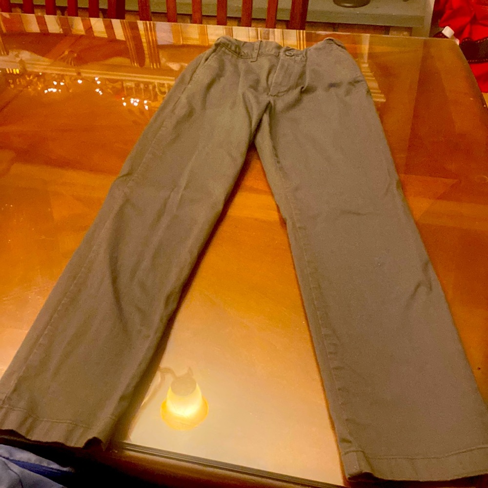 Boys size 14 grey crew cuts slim fit pants with adjustable waist